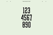 THE ATHLETIC FONT, a Serif Font by THE BOLD FONT. (Thumbnail 8 of 18)