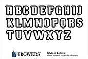Sports Logo Lettering Kit, a Handwritten Font by Michael Browers (Thumbnail 2 of 6)
