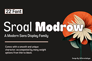 Sroal Modrow - Sans Display Family, a Sans Serif Font by Differentialtype (Thumbnail 1 of 12)
