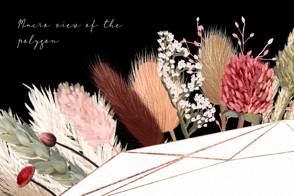 Big romantic dried flower set, a Texture Illustration by marie dricot (Photo 16 of 18)