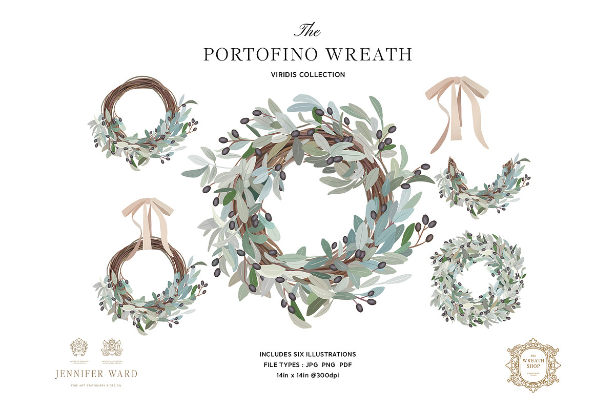 Portofino ~ License for One Event, an Illustration by Jennifer Ward Studio