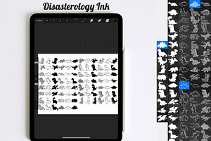 Dinosaur Outline Silhouette Set 1