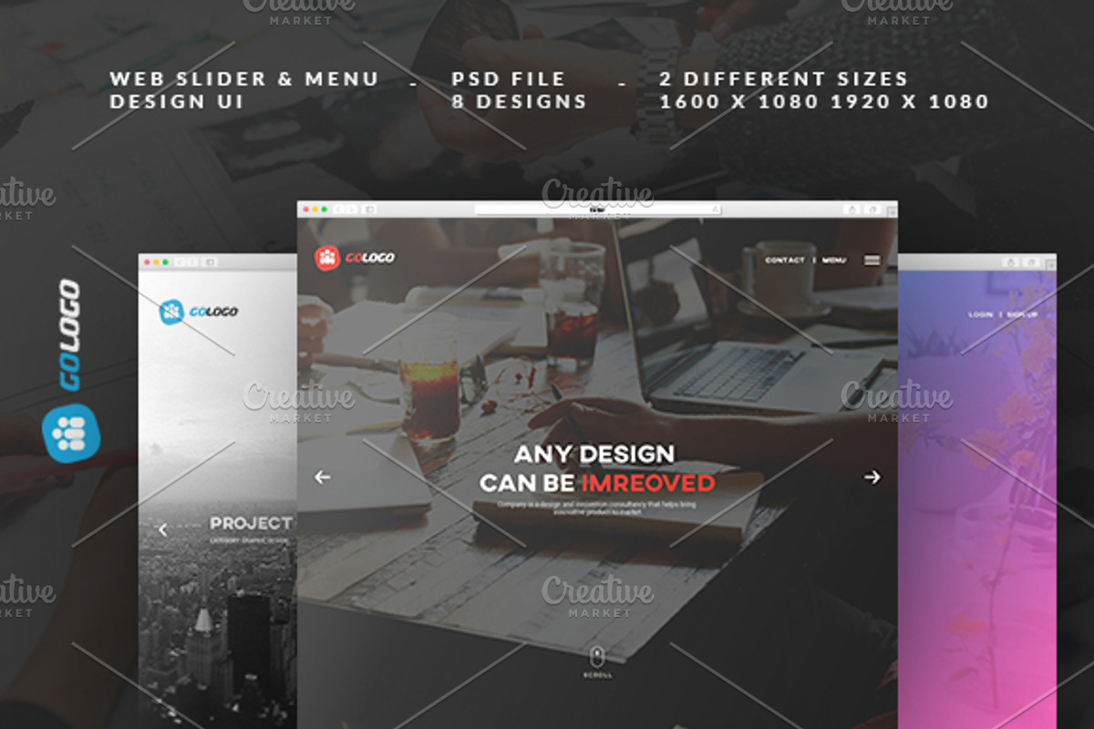 GO Slider & Menu Designs, a Templates & Theme by Awns Creators (Photo 1 of 9)