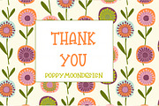 Retro Garden seamless patterns, an Illustration by Poppymoondesign (Thumbnail 7 of 7)