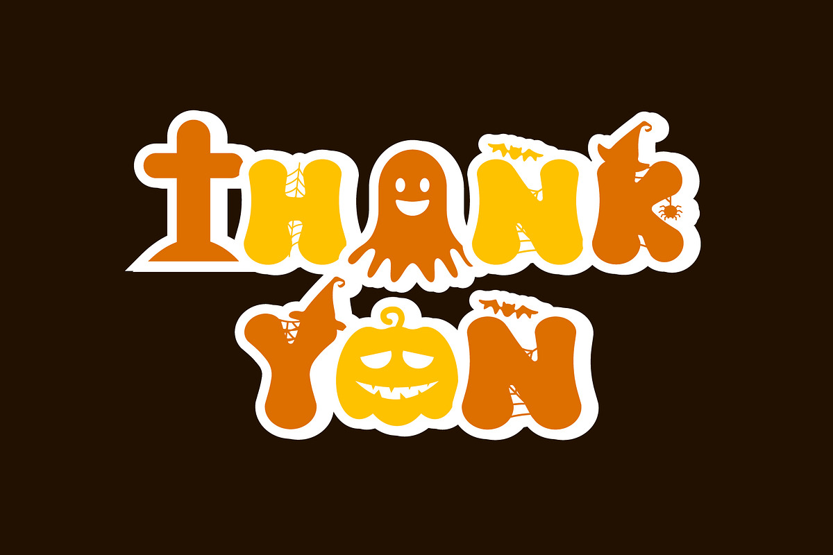 Retro Spooky is a Halloween font, a Handwritten Font by Brown Cupple (Photo 7 of 7)