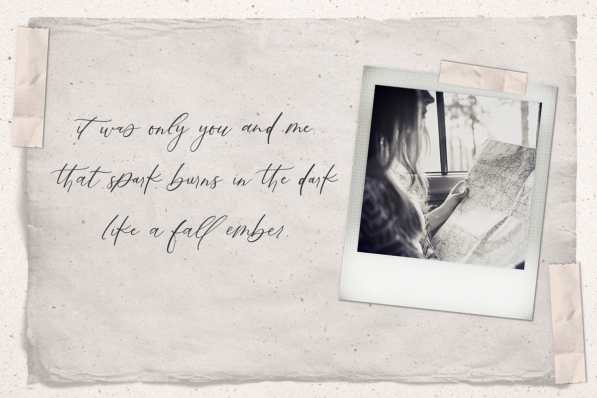Fall Ember Calligraphy Font preview 8