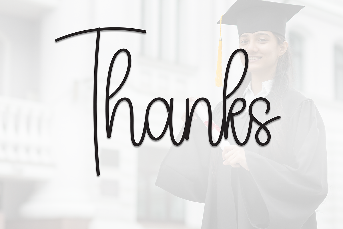 Graduation | Script Font, a Handwritten Font by Scratchones (Photo 8 of 8)