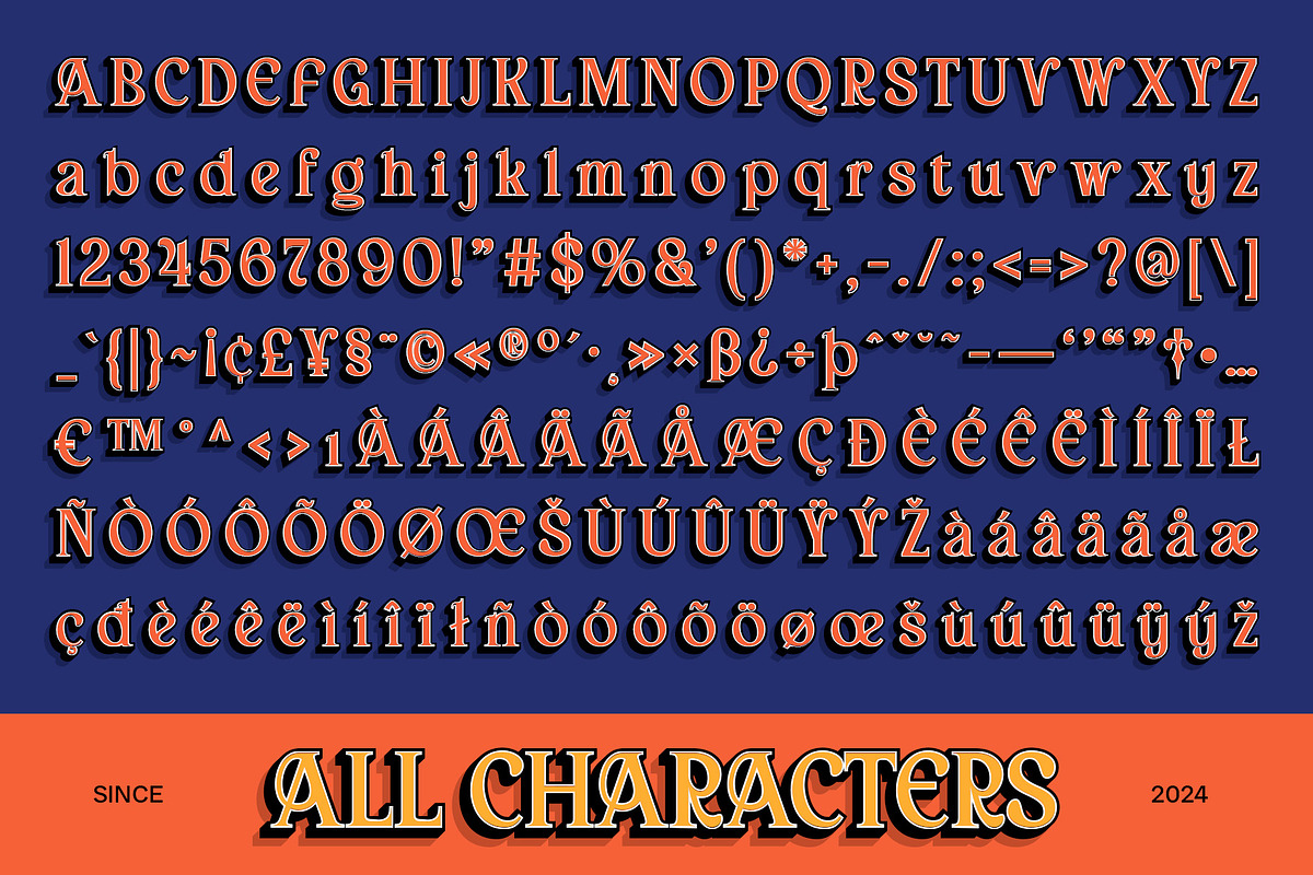 Arbane 3D, a Serif Font by Craft Supply Co. (Photo 8 of 8)