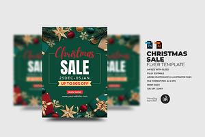Christmas Sale Flyer Template, a Flyer Template by Aam360