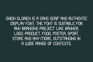 Onion Glorien Font