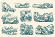 Vintage Landscape Illustrations, an Illustration by Graphic Goods (Thumbnail 17 of 18)