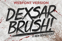 Dexsar Brush (Webfont) - Textured