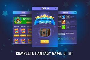 Complete Fantasy Game UI kit, an UI Kit Template by Game Ui art