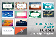 Business Card Bundle for InDesign, a Business Card Template by PhotoMarket (Thumbnail 1 of 13)