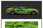 Dynamic Race Car Wrap Design, a Transportation Illustration by CarWrap design (Thumbnail 3 of 4)