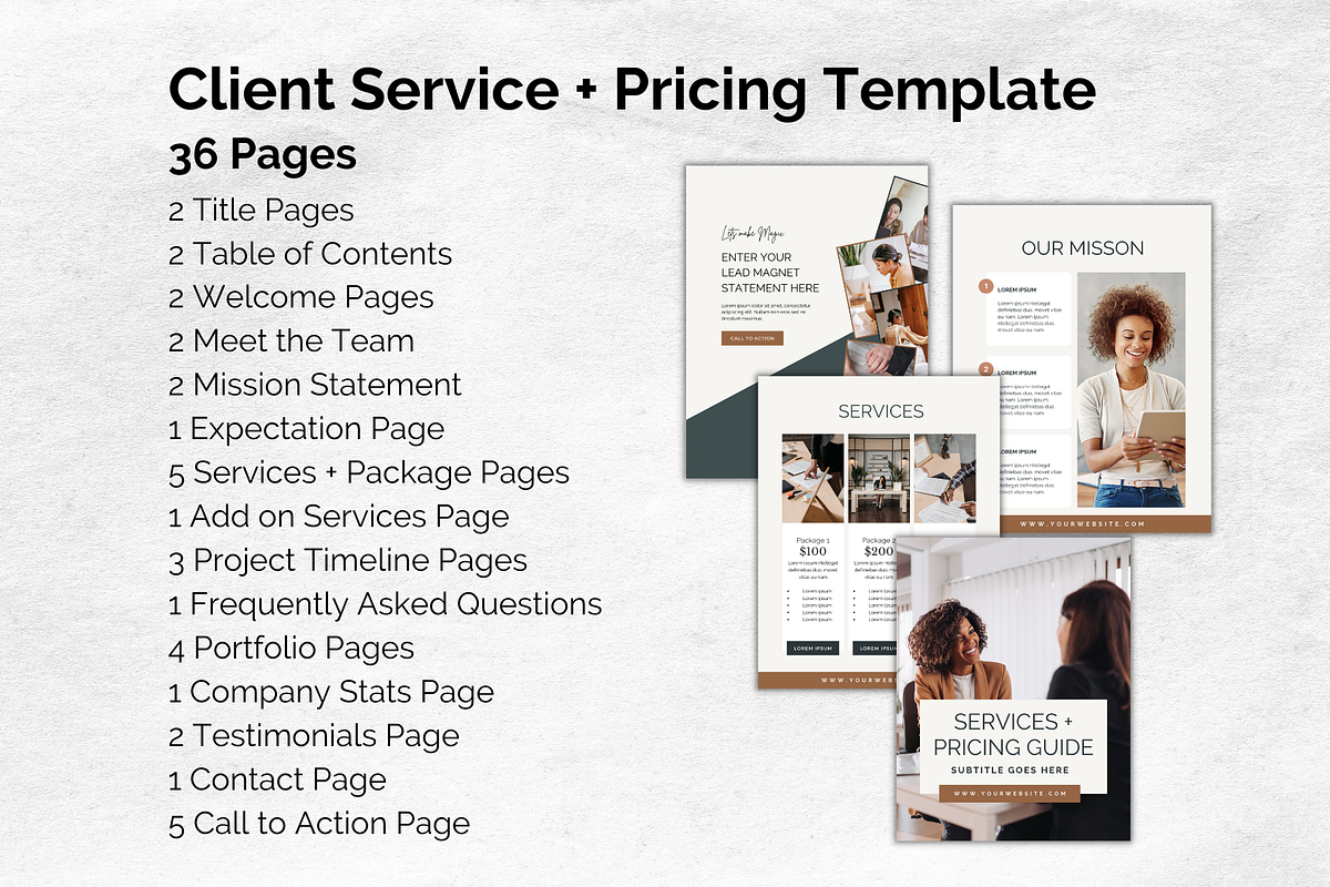 Service + Pricing Guide Template, a Magazine Template by Social Assumptions (Photo 3 of 15)