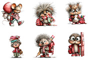 Back To School Animals Watercolor, a Seasonal Illustration by CreationArt (Thumbnail 5 of 5)