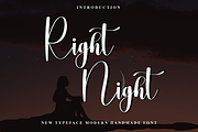 Right Night, a Handwritten Font by FreshTypeINK (Thumbnail 1 of 8)