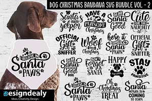 Dog Christmas Bandana SVG Bundle
