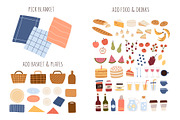 Outdoor weekend. Food & flowers, an Object Graphic by MaNechaeva (Thumbnail 4 of 9)