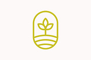 Sprout Oval Badge Nature Line Logo, a Branding & Logo Template by Signatoro (Thumbnail 3 of 3)