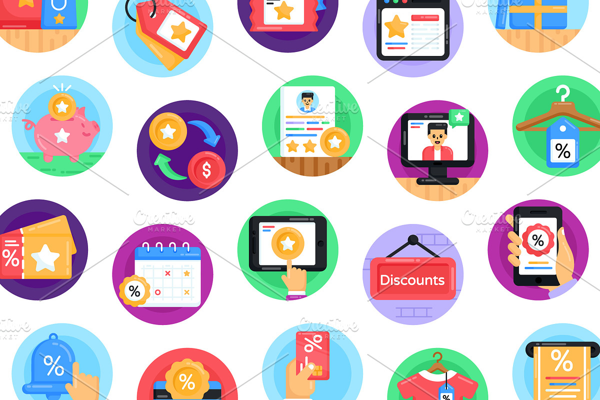 50 Loyalty Programs Icons