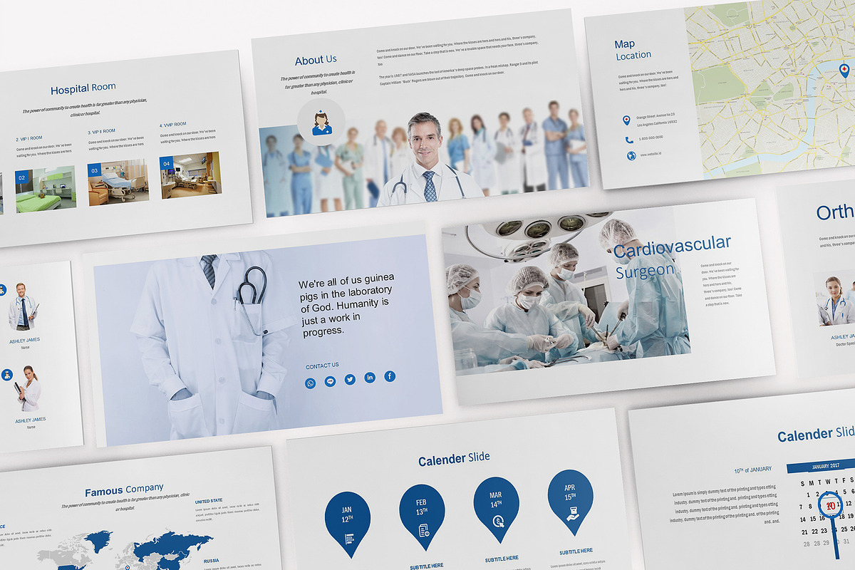 Medical and Hospital Powerpoint, a Presentation Template by Incools Stokie (Photo 10 of 10)