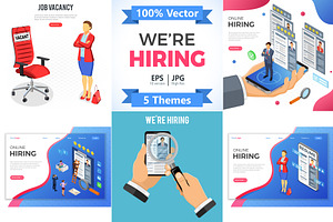 Job Vacancy Employment and Hiring, a Person Illustration by TAlex