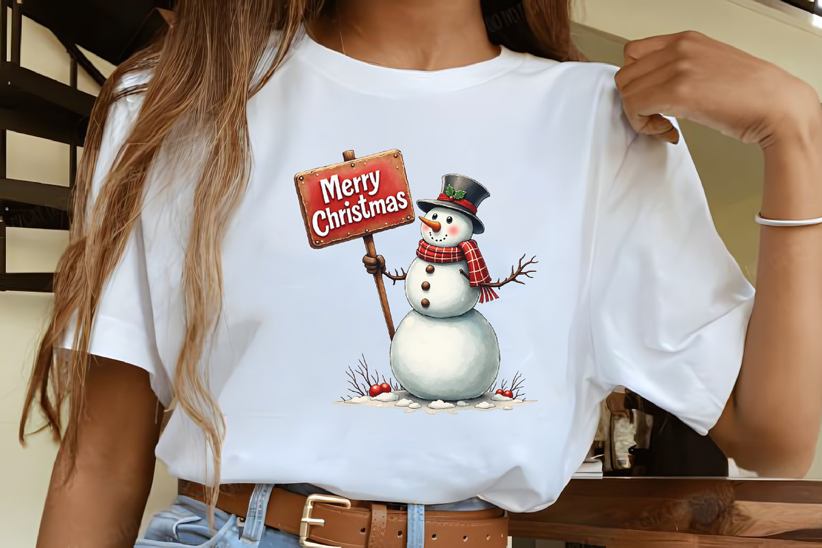 Vintage Christmas Snowman Clipart, an Illustration by CrexoraLab (Photo 5 of 5)