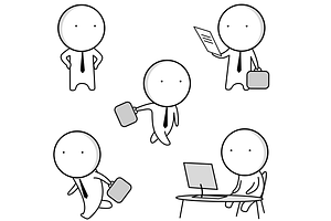 Business icons, job icons,