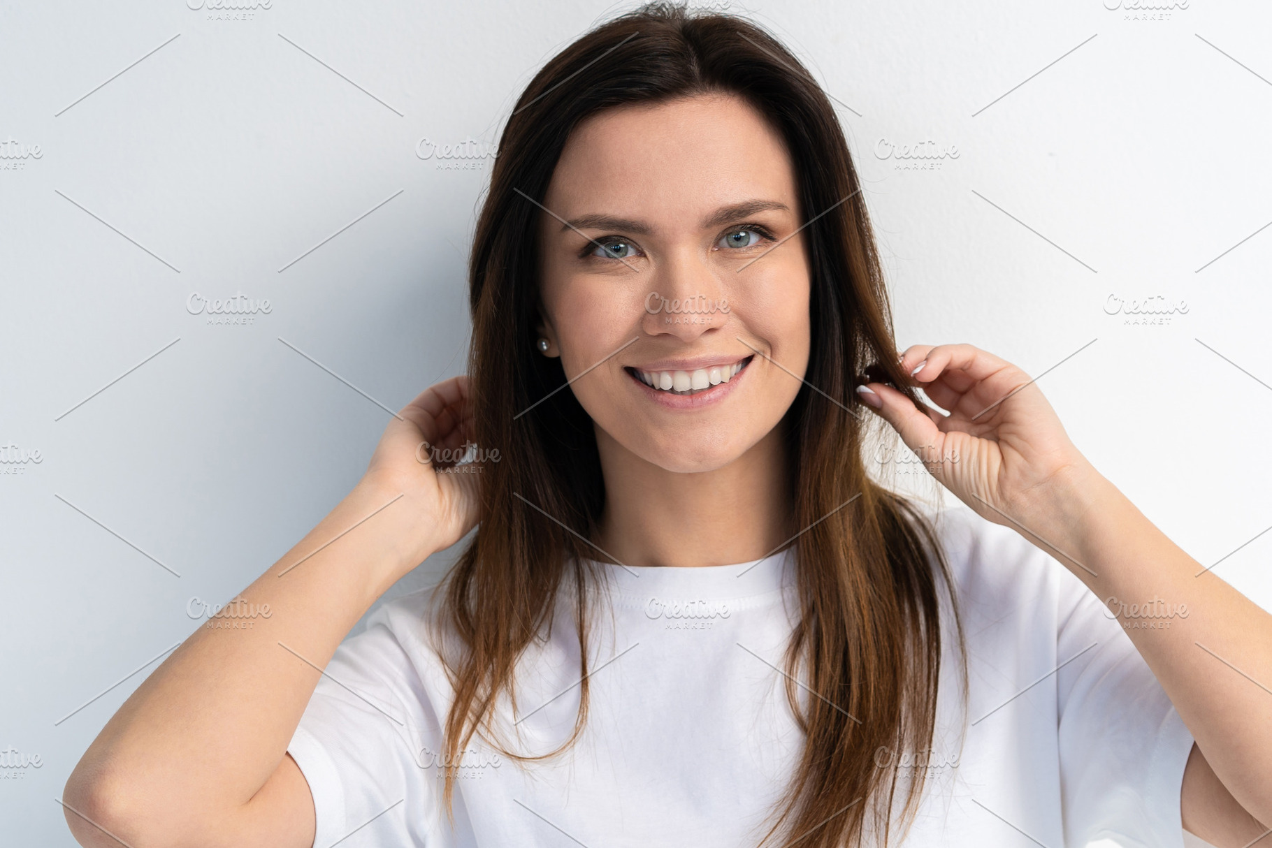 Cheerful female model joyful, a Person Photo by OPOLJA