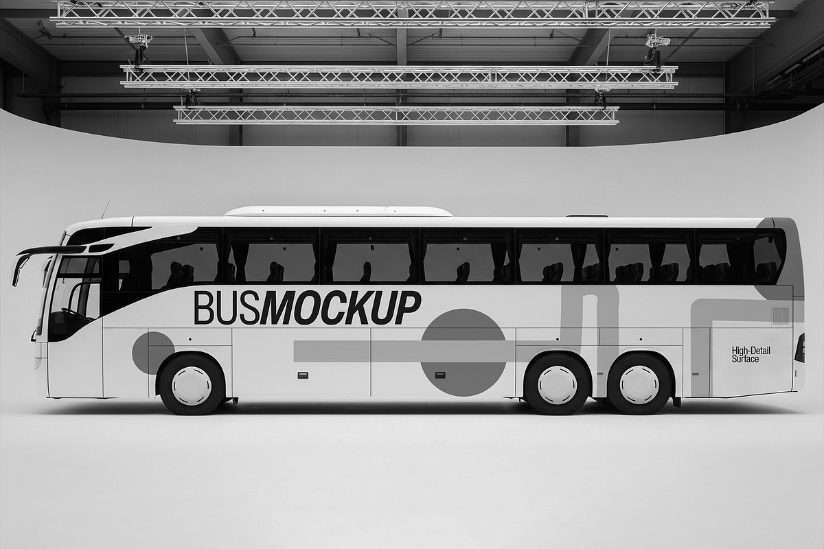 Realistic Bus Mockup Template, a Product Mockup by graphypix (Photo 4 of 4)