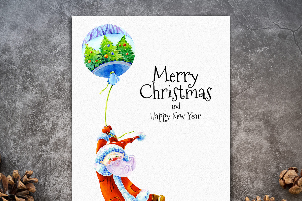 Christmas Greeting Card Template, a Card Template by ElephantArts (Photo 6 of 8)