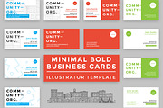 10 Minimal Bold Business Cards, a Business Card Template by Everyday Monster Creative (Thumbnail 1 of 7)