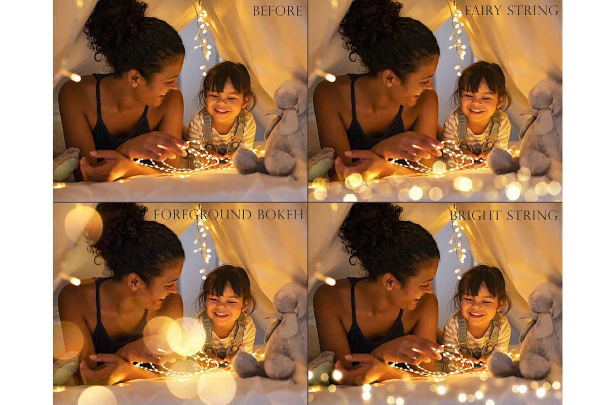 Gold bokeh photoshop overlays, an Object Graphic by Paper Farms (Photo 3 of 6)