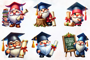Graduation Gnome Clipart, an Illustration by RobertsArt (Thumbnail 3 of 7)