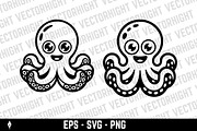 An adorable octopus, an Animal Illustration by Vectorhight (Thumbnail 2 of 3)