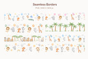 Safari Animals Watercolor clipart, an Animal Illustration by ElenaPlatovaArt (Thumbnail 12 of 15)