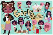 Fashionable girls characters, a Food Illustration by Alena (Thumbnail 1 of 3)
