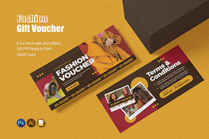 Fashion Gift Voucher, a Print Template by Esensifiksi.studio