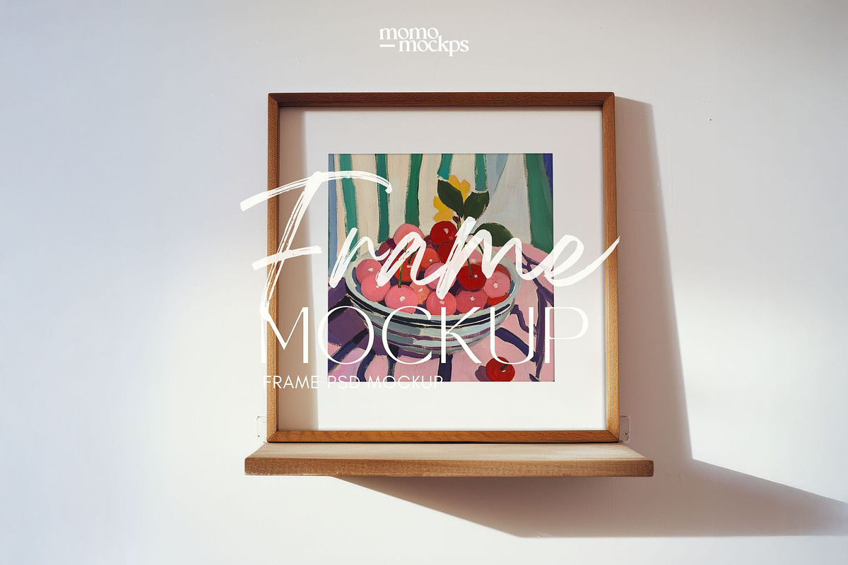 Square Frame Mockup Art PSD, a Household Mockup by momomockps (Photo 4 of 9)