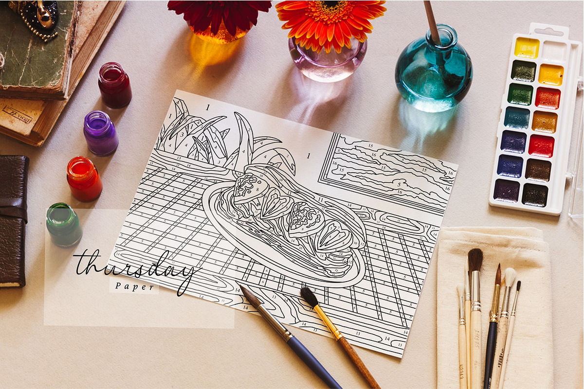 DESSERT Color By Number, a Print Template by Thursdaypaper (Photo 4 of 5)
