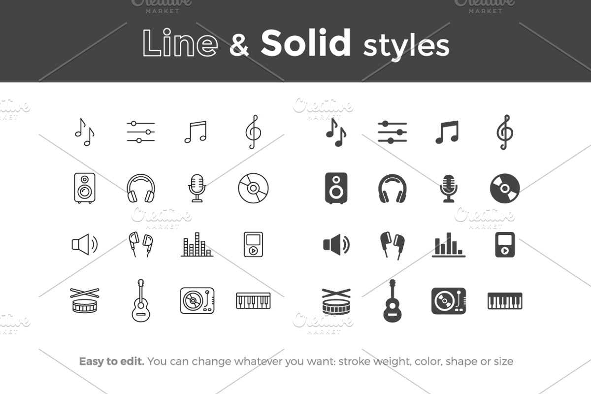 Music Icons preview 2