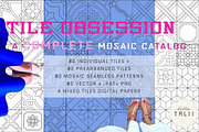 TILE OBSESSION- Mosaic Catalog, a Pattern Graphic by Hello Talii (Thumbnail 1 of 7)
