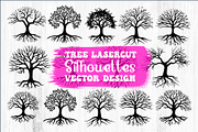 Laser Cut Tree Silhouettes Bundle, an Object Graphic by BIPLOB EXPERT (Thumbnail 1 of 11)