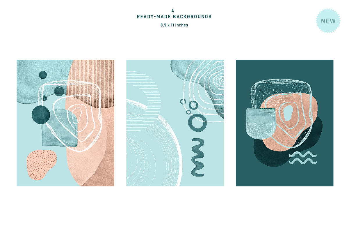 Abstract Shapes - Watercolor, an Object Graphic by Paulina Sara Design (Photo 15 of 18)