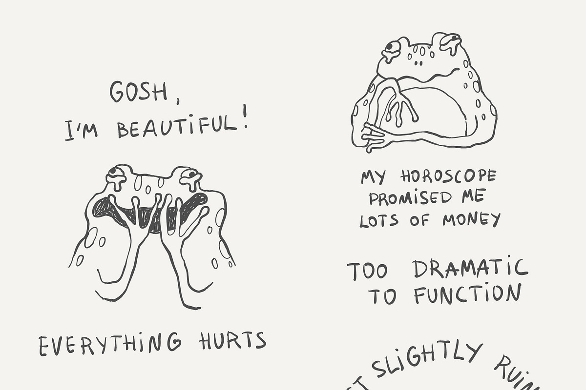 Frog Line Art Prints, an Illustration by Anastasiya Klempach (Photo 2 of 11)