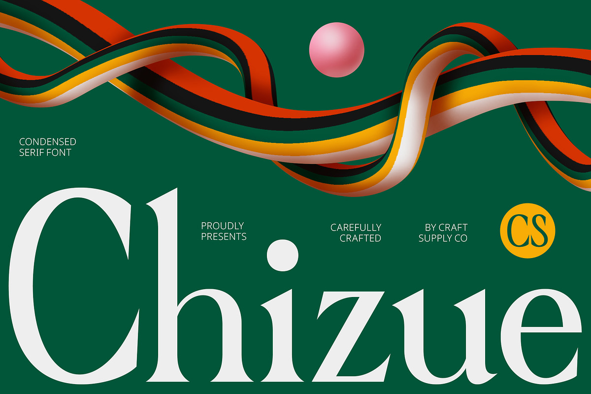 CS Chizue – Condensed Font, a Serif Font by Craft Supply Co. (Photo 1 of 8)