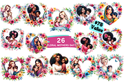 Floral Mothers Day Bundle - 26 PNG, a Seasonal Illustration by Bubble Pixel (Thumbnail 1 of 7)