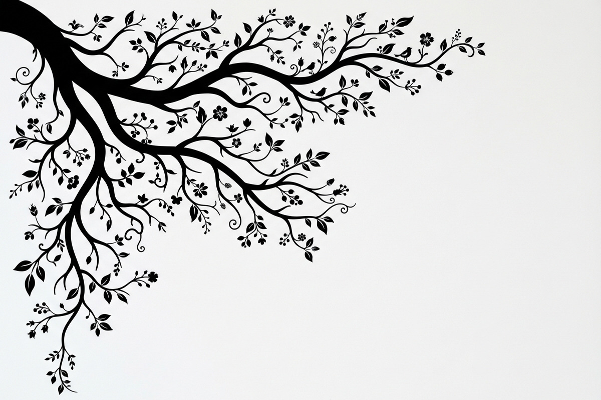 50 Tree Branch Corner Silhouette, a Decorative Illustration by Amazin_art (Photo 12 of 46)